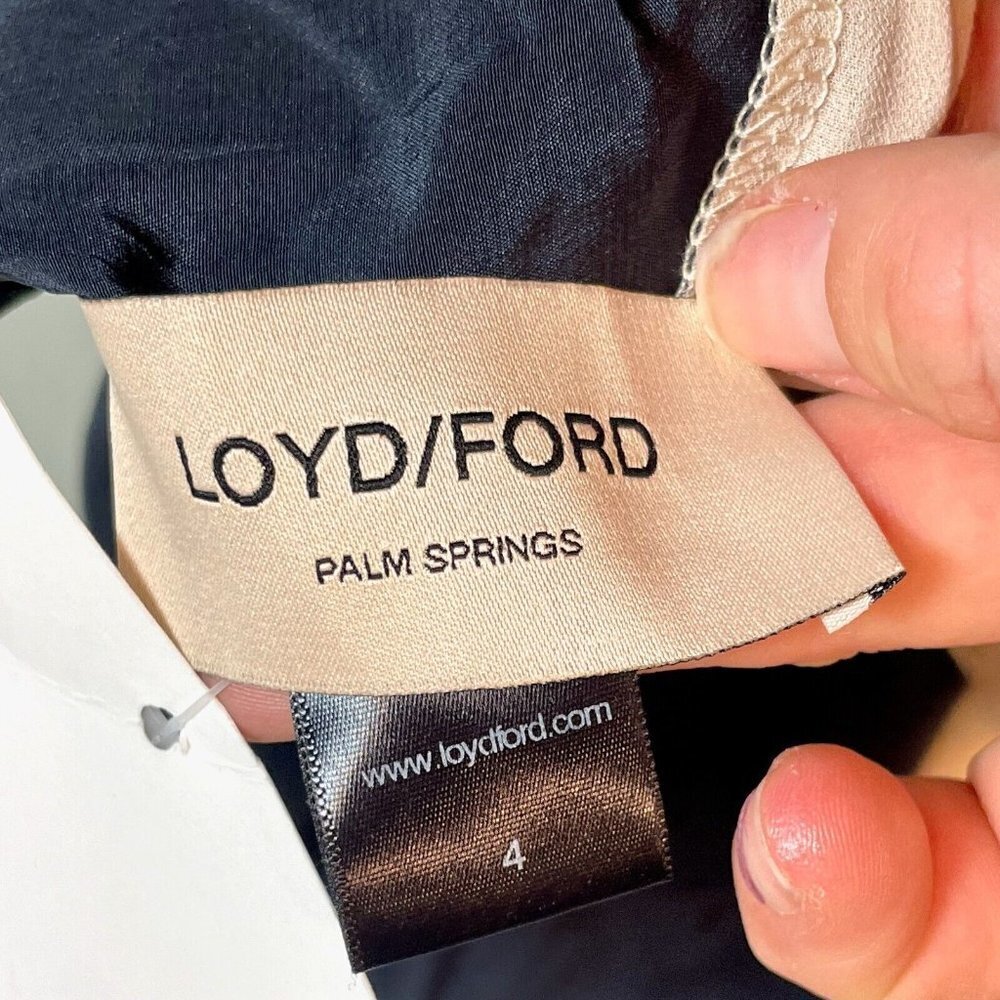 Loyd/Ford Reversible Camo Tank Top Womens Size 4 Black Pink‎ Silk Sleeveless NEW - Picture 6 of 9